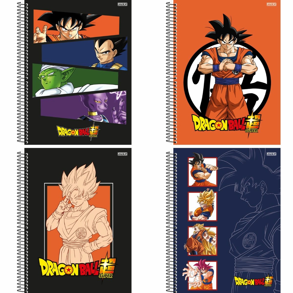 Caderno Universitário Capa Dura Dragon Ball 1 Matéria Sd