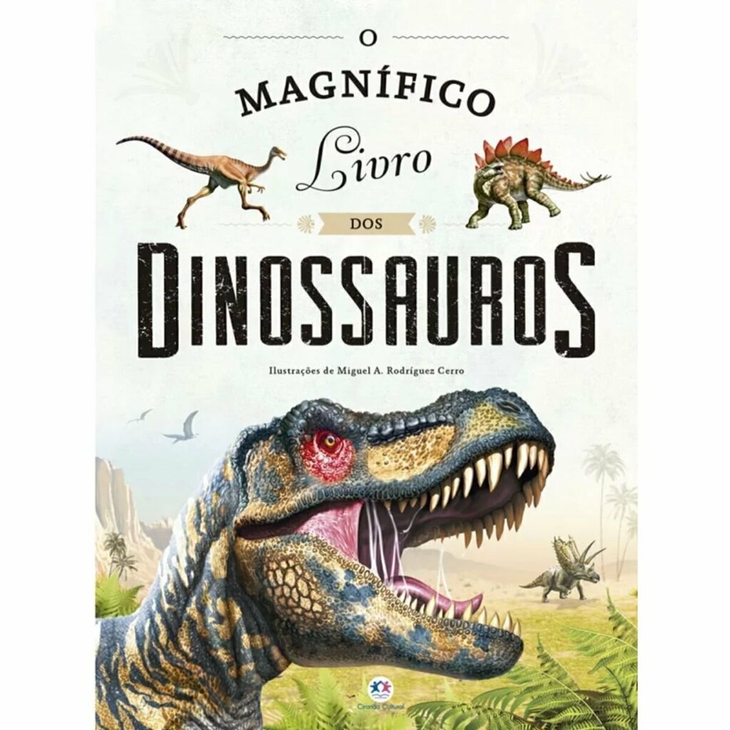 Livro Infantil Colorindo Dinossauros Ciranda Cultural - Papelaria