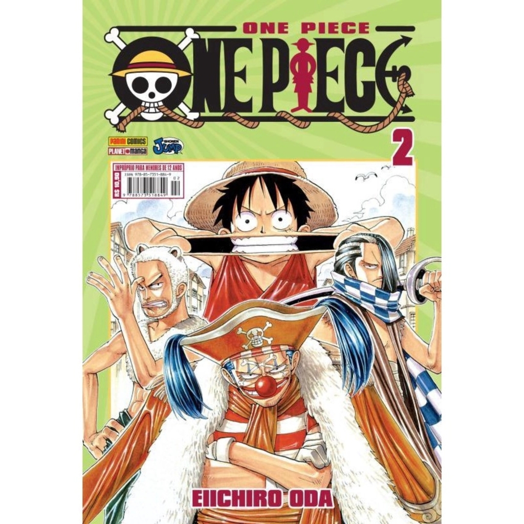 One Piece 3 Em 1 Mangá Vol. 1 Ao 4 - Kit Nova Coleção Panini