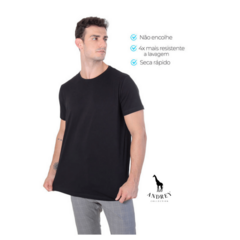 CAMISETA PREMIUM ALGODÃO EGÍPICIO LISA PRETA - comprar online