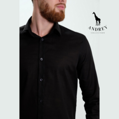 CAMISA SOCIAL SLIM FIT PRETO na internet