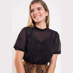 T-shirt Tule Liso Preto