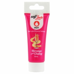 GEL LUBRIFICANTE ÍNTIMO HOT BEIJÁVEL BISNAGA15ML SOFT LOVE - Sensuê Sex Shop e Lingerie - Sex Shop Brasilia