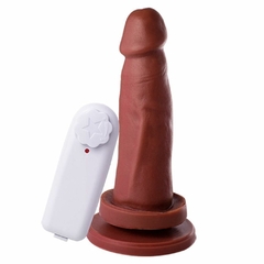 PRÓTESE VIBRADOR EXTERNO VENTOSA 13,5 X 3,5CM SOULSEX na internet