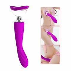 VIBRADOR DE PONTO G E CLITÓRIS COM SUCÇÃO - comprar online