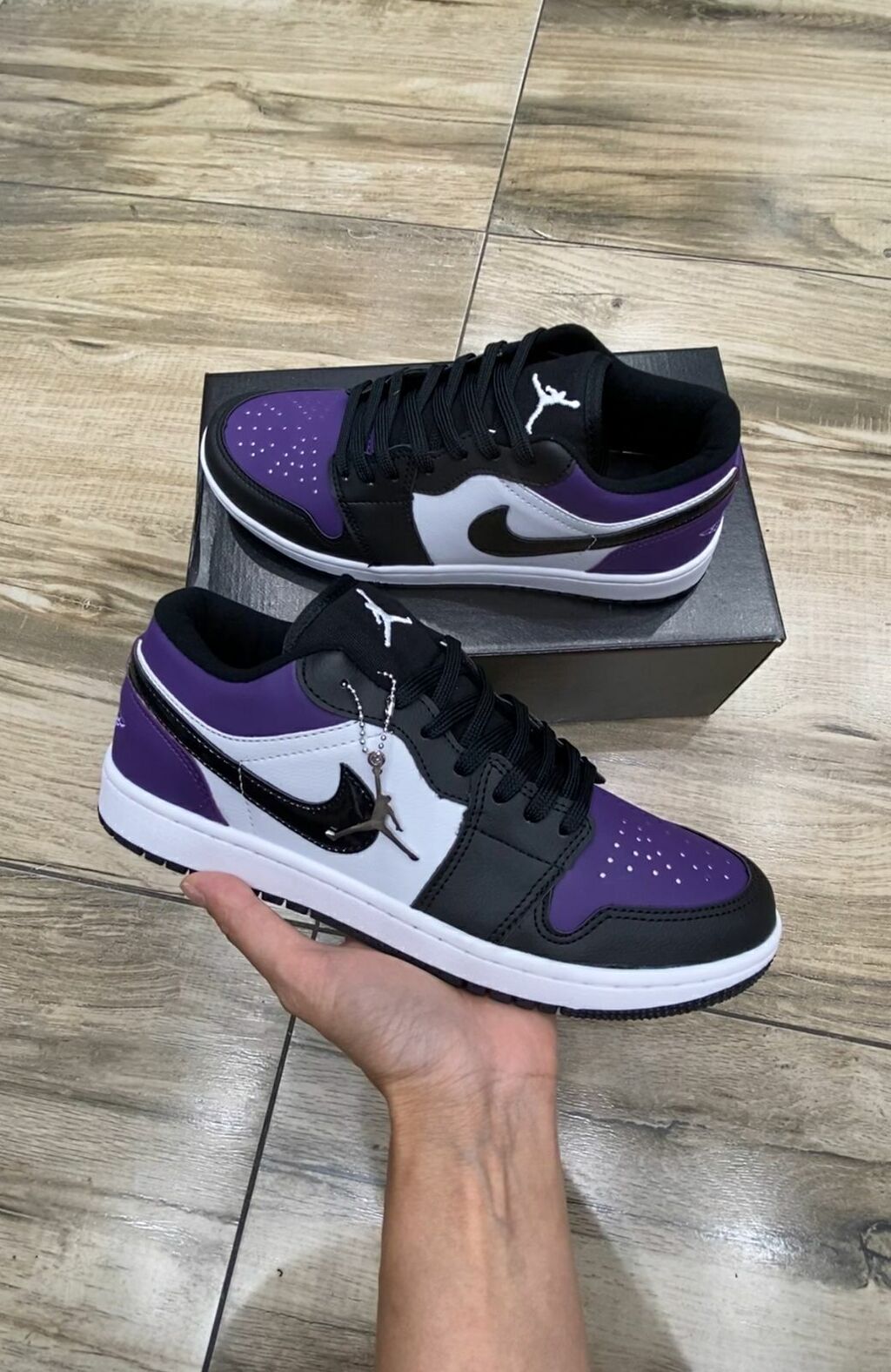 Air jordan preto e hot sale roxo