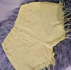 Short jeans amarelo - comprar online