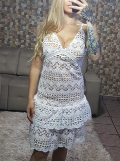 Vestido curto renda modelo sino P - comprar online