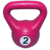 Pesa rusa kettlebell 2KG plástica de pvc rellena varios colores funcional crossfit