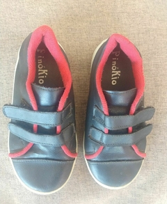 Tênis infantil preto com vermelho em velcro - Pinokio - AT61 - comprar online