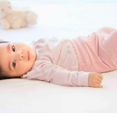 Conjunto Baby Longo Body Polifilado Estampado e Calça Malha Conforto Letut- 15828