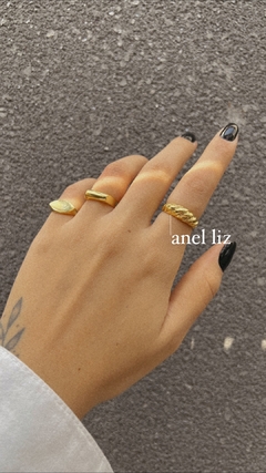 Anel Liz dourado - comprar online