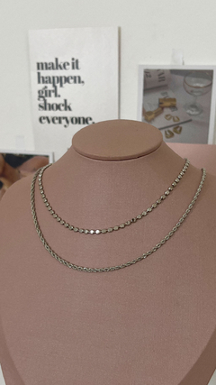 Choker Minimalista prateada