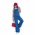 Jardineira macacão juvenil menina jeans longo wide leg boca larga pantalona modinha ubarna femenino estilosa tendências