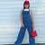 Jardineira macacão juvenil menina jeans longo wide leg boca larga pantalona modinha ubarna femenino estilosa tendências na internet
