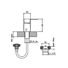 Grifería para Bidet - Aqualaf 56021 - Alumine - comprar online