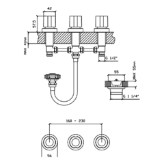 Grifería para Bidet - Aqualaf 19020 - AQ7000 - comprar online