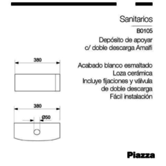 Deposito de apoyo c/ doble descarga - Piazza - Amalfi en internet