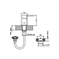 Grifería para Bidet - Aqualaf 36021 - Alumine - comprar online