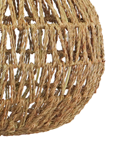 LAMPARA COLGANTE DE TECHO GOTA ESTRUCTURA DE HIERRO TEJIDA DE SEAGRASS 45X52 GRASS HOME & DECO MAYORISTA - comprar online