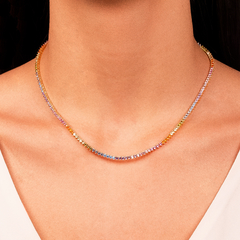 CHOKER RIVIERA COLOR 3 PONTAS 2MM - comprar online