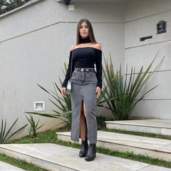 SAIA JEANS MIDI ESTONADA