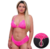 Conjunto Rosa Neon Perolas Tallyta