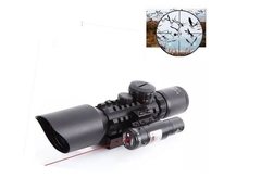 Mira Telescopica M9 Ls 3-10x42 Rifle Escopeta Laser Ballesta - comprar online