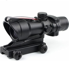 Mira Táctica 4x32 Con Visor De Fibra Óptica Red Dot Sight