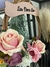 Guirlanda de Lar doce lar com flores rosas na internet