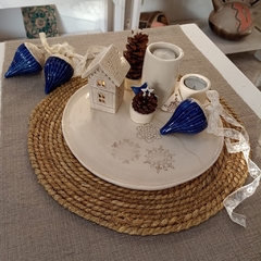 BANDEJA NAVIDEÑA/DECORACIÓN NAVIDAD/ BANDEJA DE CERAMICA - comprar online