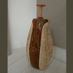 JARRON DE CUELLO ALTO/ VASIJA DE CERAMICA ARTESANAL - CONO SUR - cerámica artesanal -