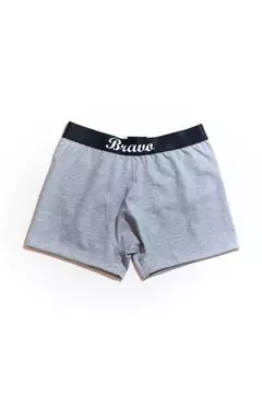 BOXER LISO DE ALGODON/LYCRA COLOR GRIS. en internet