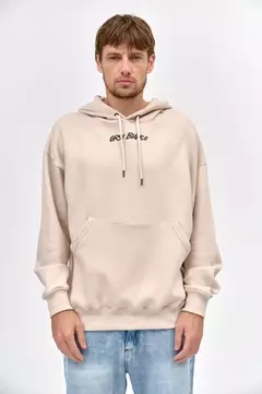 BUZO HOODIE DE ALGODON FRIZADO BEAR BRAND ORSO BIANCO