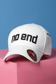 Gorra 3D No End color blanca