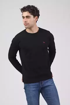 SWEATER CON LYCRA NEGRO BRAVO - comprar online