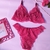 Conjunto de Lingerie Sem Bojo- Rosa