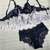 Conjunto de Lingerie em Renda Sem Bojo Calcinha Alta - comprar online