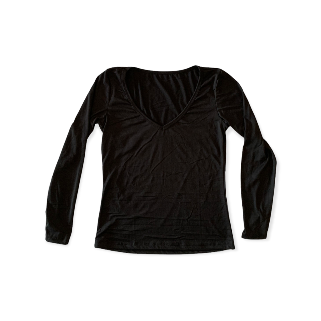 Remera modal manga larga escote V This is me