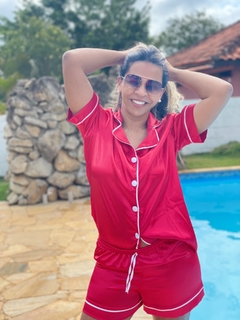 PIJAMA LUXO - VERMELHO - comprar online