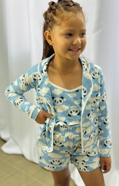 PIJAMA INFANTIL MENINA PANDA - loja online