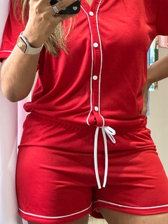 PIJAMA CLÁSSICO - VERMELHO - comprar online