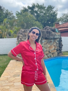 PIJAMA LUXO - VERMELHO