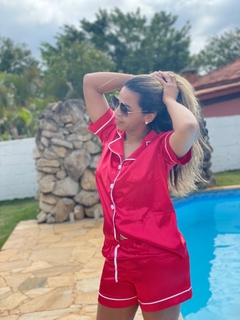 PIJAMA LUXO - VERMELHO - Closet Rosa Honorato