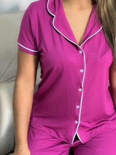 PIJAMA CLÁSSICO -FUSCIA - comprar online