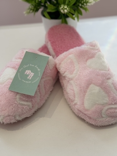 PANTUFA -ROSA CLARO CORAÇÃO - Closet Rosa Honorato