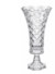 Vaso Cristal Com Pé Diamond Star 38cm Decoração Ref 4405