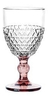 Taça Agua Pearl Borda Coraçao Rosa Cristal De Chumbo 330ml - Sousa Tecnologia