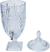 Suqueira Dispenser de Cristal Brandon Lyor Transparente 4,5L