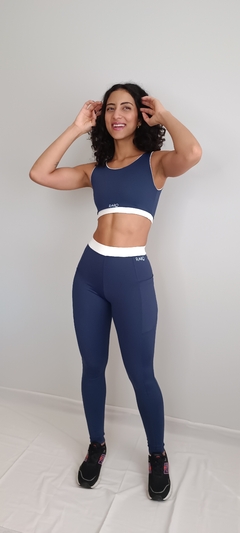 Top Cropped Malu - Azul